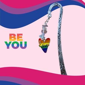 Pride Love Bookmark With Flourite Crystals